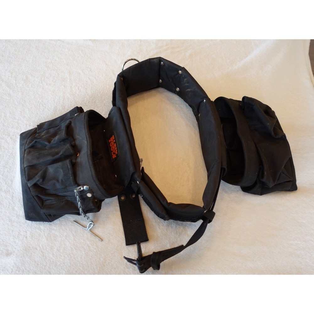 Klein Tools 5710XL Electrician's Padded Tool Belt Pouch Combo 27 Pockets 3-Piece